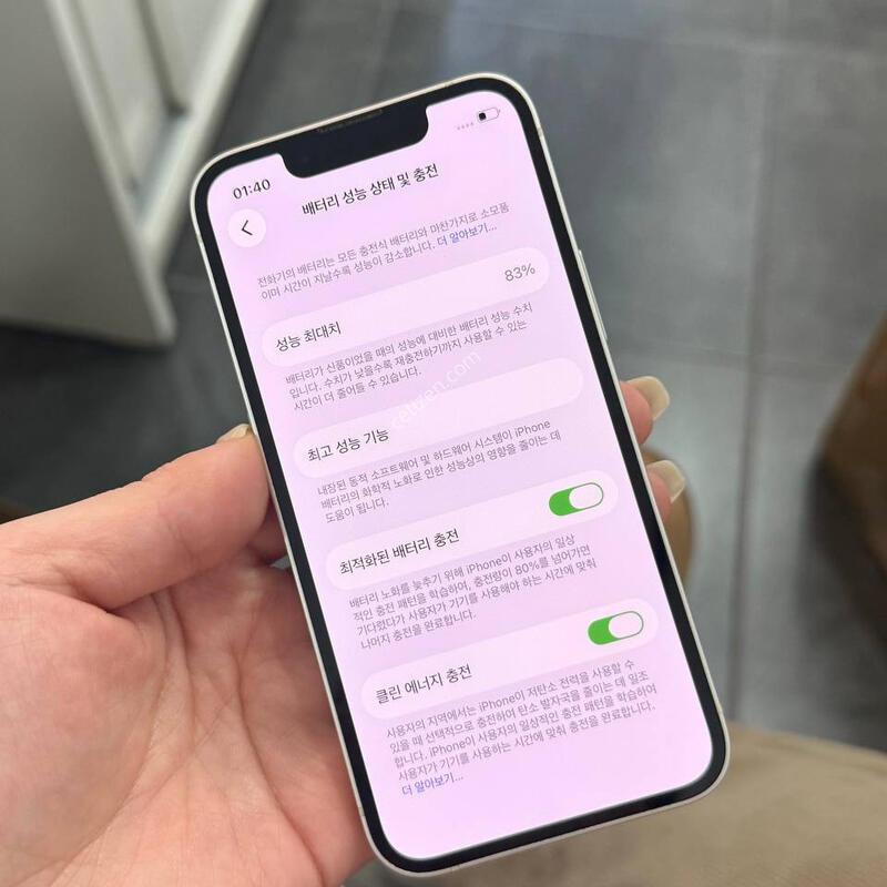 ������13�̴� ��Ÿ����Ʈ 128GB/83% Y1571