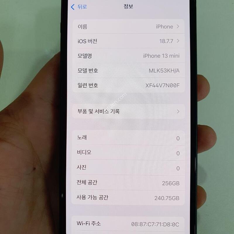 ������13�̴�256G ���ܻ� �������⽺ �߰��� �����