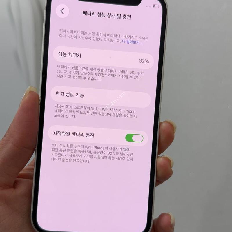 ������12�̴� ȭ��Ʈ 256GB/82% Y1741