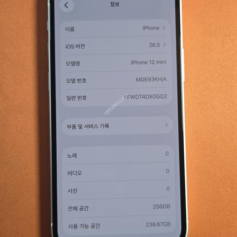������12�̴�256GB.���͸�100