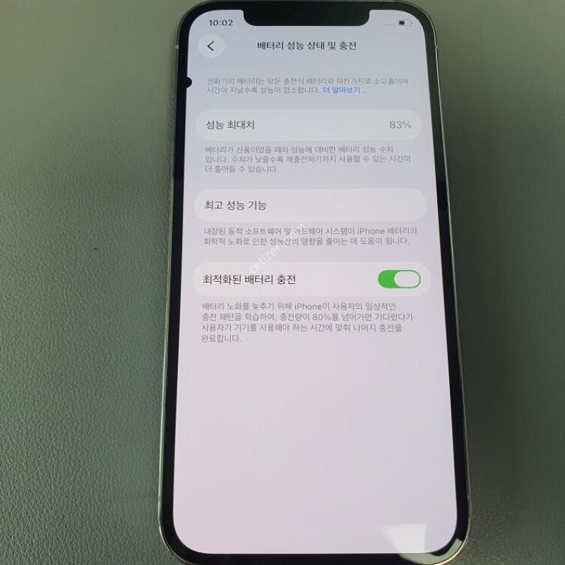������12 ���� / 256GB / ȭ��Ʈ / ���͸����� 83%