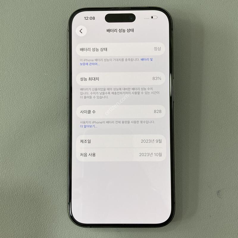 ������ 15���� ���� 128G ���͸�����83%
