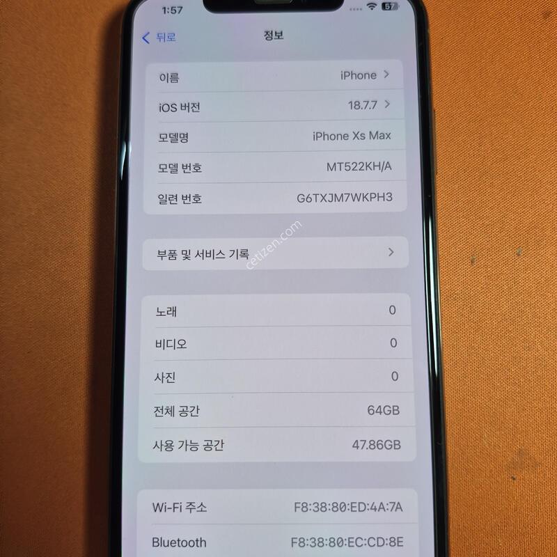 ������XS Max.64GB.���͸�100%.A��