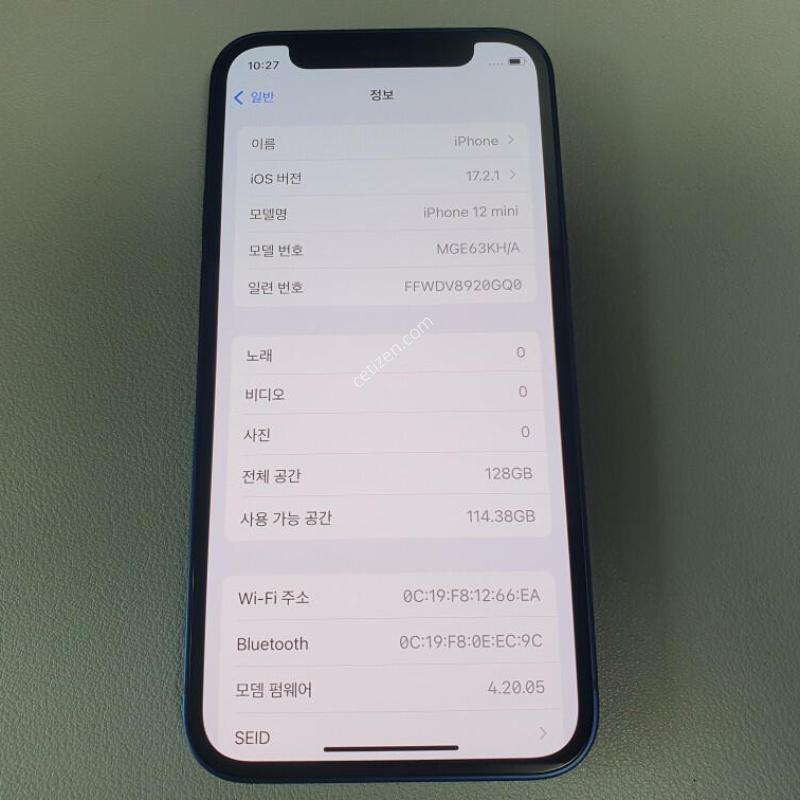 ������12 �̴� / 128GB / ���� / ���͸����� 84%