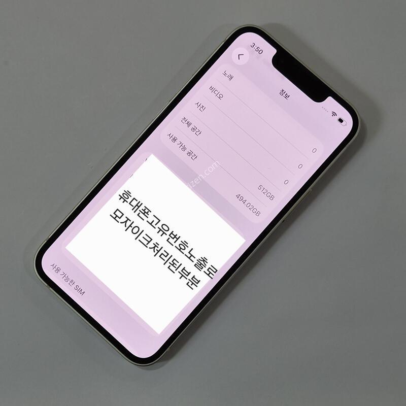 @���͸�73@ ������ 13 �̴� 512GB ȭ��Ʈ 80648