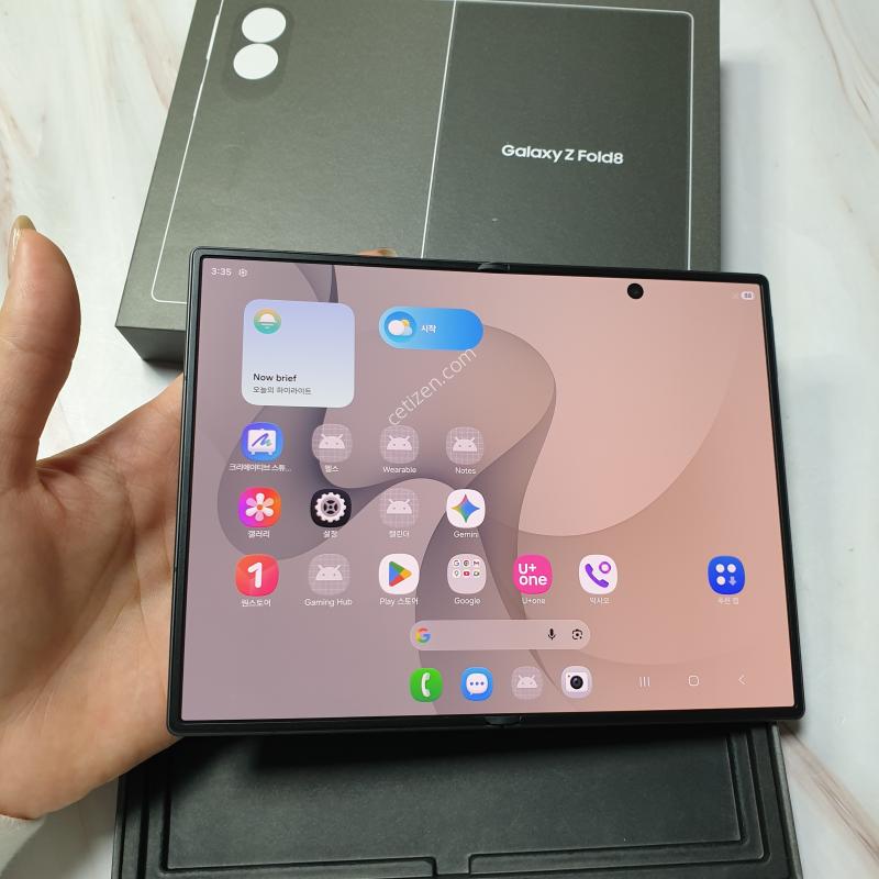 LG 갤럭시 Z폴드8 와이드 그라파이트 256G A급 풀박스 판매