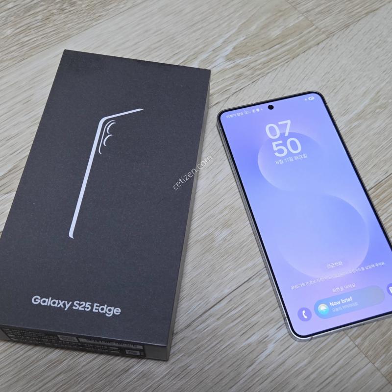 갤럭시S25엣지 256G 정상해지 공기기 상태좋음