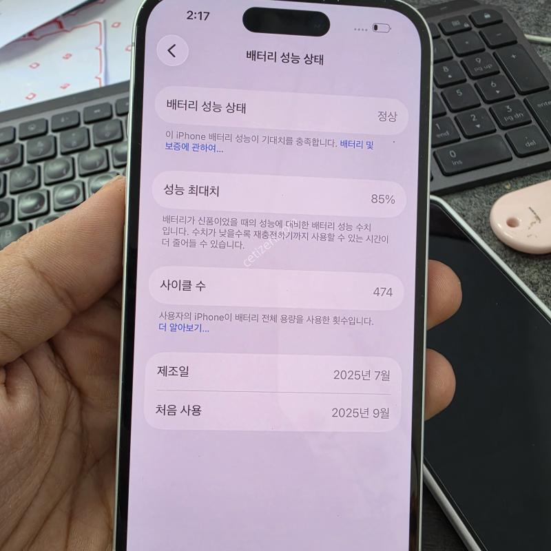 (6405)아이폰16 256 판매