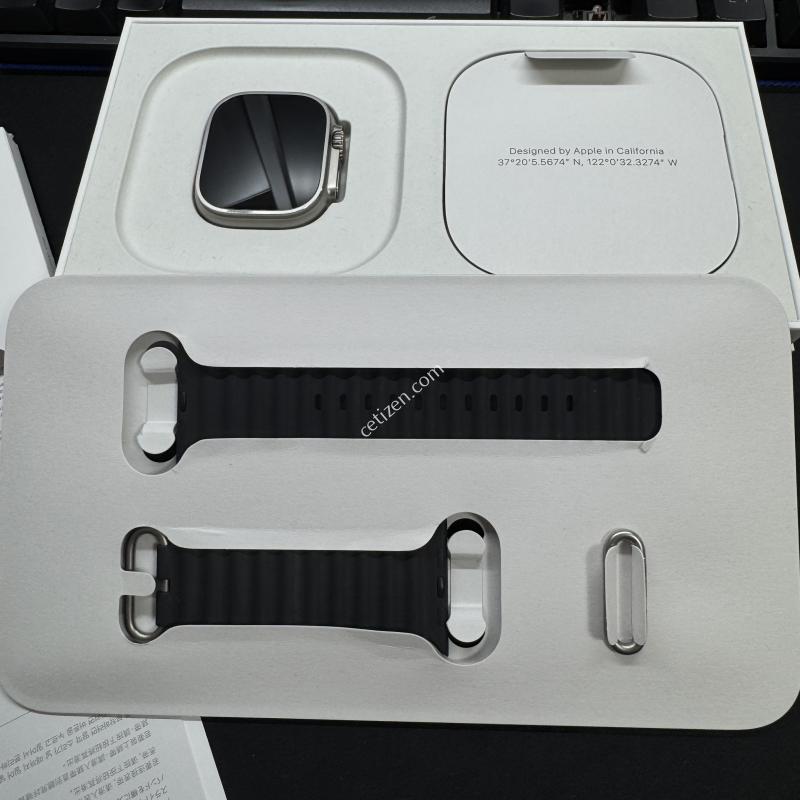 애플워치울트라2 49mm 셀룰러 네츄럴티타늄색상 배터리효율97%