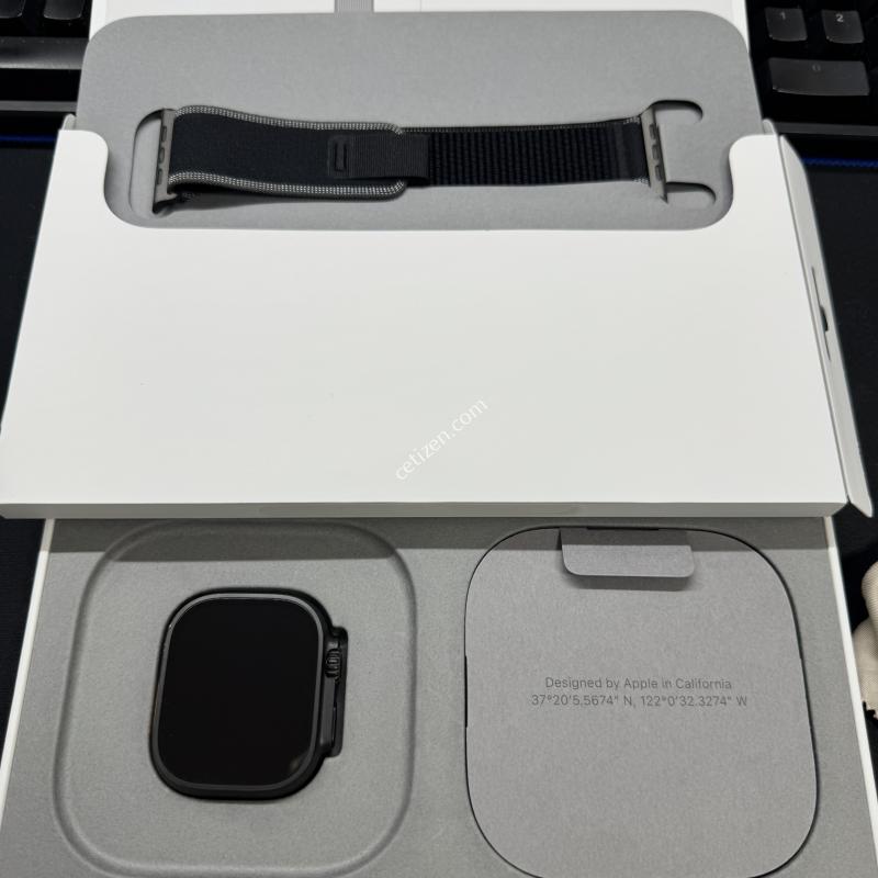 애플워치울트라3 49mm 블랙티타늄 트레일루프 배터리100%