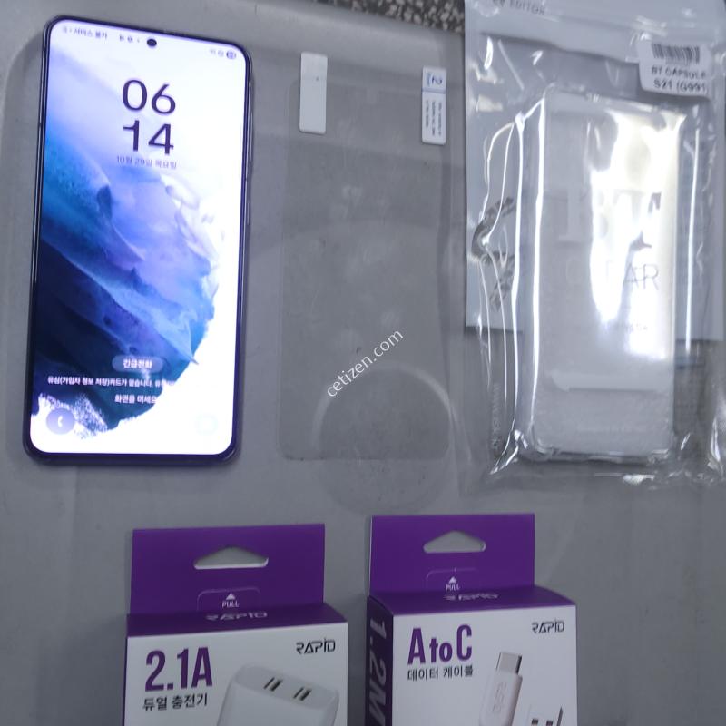 갤럭시S21 256기가 팬텀그레이 정상해지 깨끗한 공기계(잔상.번인없이 깔끔^^가성비스펙 좋음^^!)