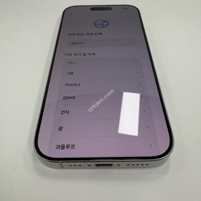 아이폰16프로 256GB 화이트티타늄 공기계 판매합니다.